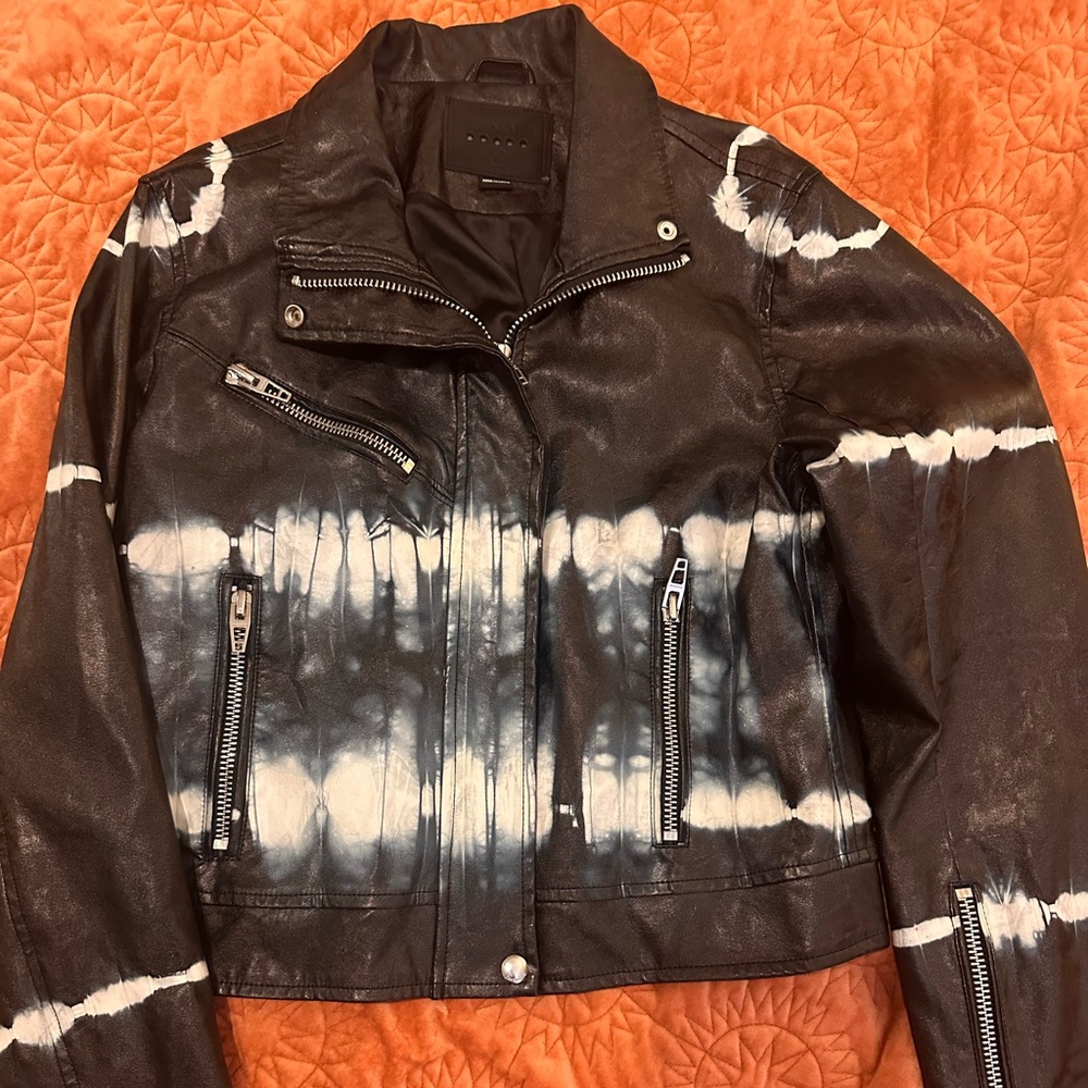 Like new, faux leather, BlankNYC Moto jacket women’s size large
